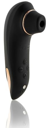 Kokoö Massaggiatore clitorideo a onde soniche Lia | Stimolazione con 5 modalità di potenza | Silenzioso, ricaricabile tramite USB e 100% impermeabile (Nero)