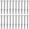Nicear M6x80 Expansion Anchor Bolts 20pcs, Stainless Steel Heavy-Duty Sleeve Anchors with Hex Nuts for Concrete & Masonry Wall Mounting