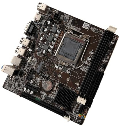 kwoifioy Desktop Computer Motherboard 1155 DDR3 H61 Motboard per Processori 1155series con Supporto per Memoria A Doppio Canale