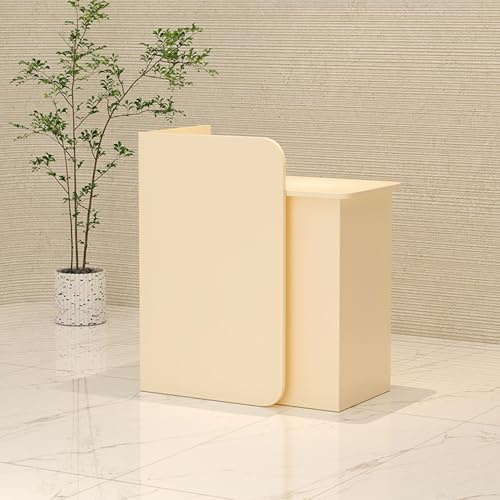 Bürotheke Rezeption Tisch,Messetheke Stehpult Rezeptionstheken, Schreibtisch mit abschließbarer Schublade, Eckkassentisch, Laden-Theke,Rezeptionstresen Büromöbel,für Hausbar Verkaufstheke Nagelstudio