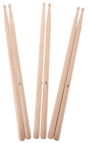 BESPORTBLE 3paare Holz-drumsticks für Schlagzeugübungen und Auftritte im Geeignet Drums Jazz und Sets Langlebig und Komfortabel