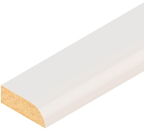 Bullnose Door Architrave White Primed Pine Mouldings Moulds (4, 100cm)