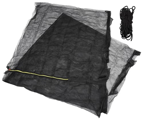 Hohopeti Rete Protettiva per Tappeto Elastico Ø con aste in Fibra Sicurezza anticaduta per Uso Esterno Resistente e Durevole Adatta a tappeti Elastici Standard