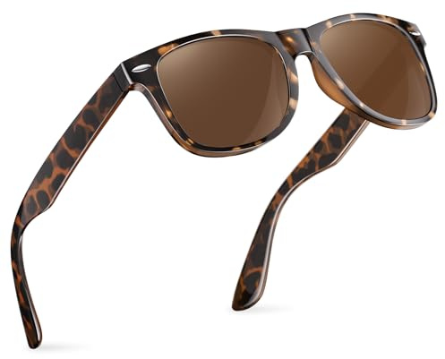 Glapeame Polarisiert Sonnenbrille Herren Damen-Sunglasses Men-Sportbrille | Sonnenbrillen,Schwarz,Unisex,Retro,Klassische,Polarisierte,Fahren Camping,Outdoor,Angeln,Reise,Wandern