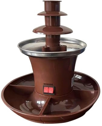 YIZITU Macchina per Fontana Cioccolato Professionale da 220 V con Fusione Riscaldante per Feste in Casa Funzionamento Silenzioso Apparecchio per Fontana Cioccolato Domestico Facile da Pulire