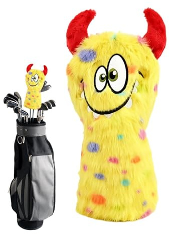 Copritesta per mazze da golf, morbida e divertente, in legno da fairway, per uomini e donne, per attività all'aperto, casa, cortile, sport, ricreazione, auto, guida, gioco, allenamento, pratica
