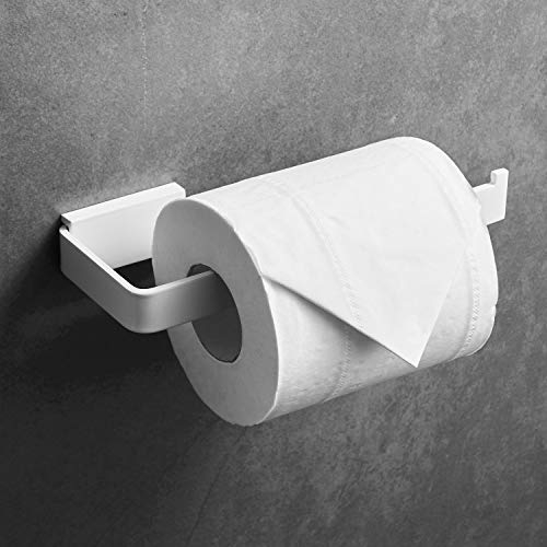 Beelee Toilettenpapierhalter für Bad Wandmontage Klopapierhalter SUS304 Edelstahl Rollenhalter, weiß lackiert, BA19304W