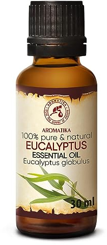 Eukalyptusöl 30ml - Eucalyptus Globulus - Naturreines Ätherisches Eukalyptus Öl - Besten für Aromatherapie - Entspannung - Sauna - Aroma Diffuser - die Gesundheit Fördern