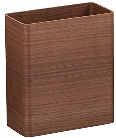 Advap La Basura Puede Cubo de hogar Moderno Papelera de Madera Cuadrada Cubo de Basura Que no engorda Debajo del Escritorio de Oficina de residuos de Papel Bin Papeleras Café Oscuro