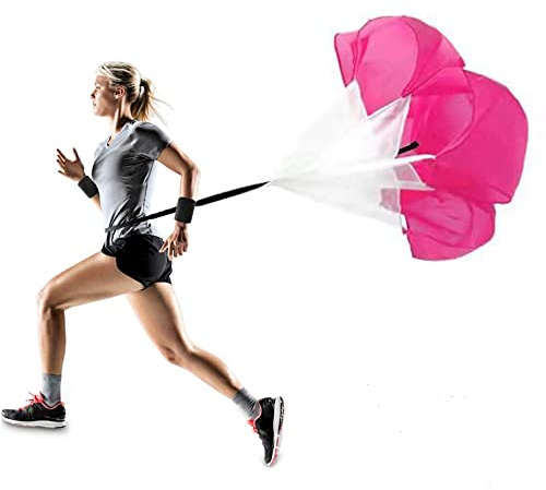 CHUANGOU Paracadute da Allenamento da 58 ， Scivolo Paracadute Resistente Resist con Cintura Regolabile ， per Bambini, Adolescenti e Adulti.