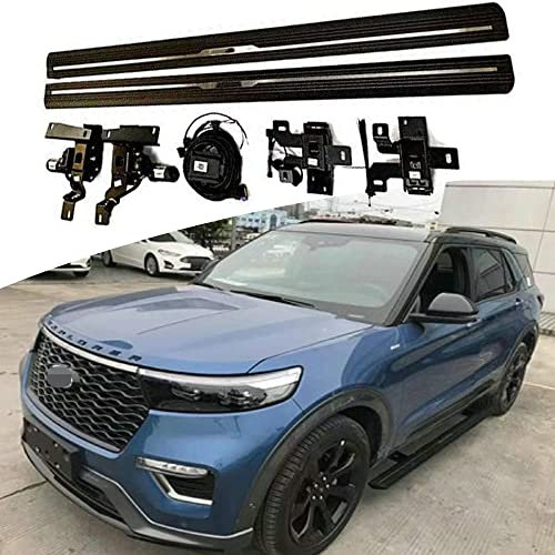 VeeBrite Marchepied déployable pour Ford Explorer 2020-2024, noir, aluminium, style tendance, 2 marchepieds électriques