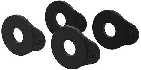 D'Addario Flex Lock Gurtblöcke – verriegelt Gurte an Ort und Stelle – Schützen Sie Ihr Instrument ohne Modifikationen oder Hardware – einfach zu befestigen – Set mit 4 Blöcken – Schwarz