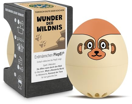 Jordmans pipägg – sjungande äggklocka att laga mat – äggkokare för 3 hårdhetsgrader – söta jordmän presenter – roligt matlagningsägg – musiktillbehör – brainstream