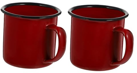Genérico 2 Uds Taza Para Beber Retro De Té Esmaltada Para El Hogar Vintage Tradicional China Para Acampar