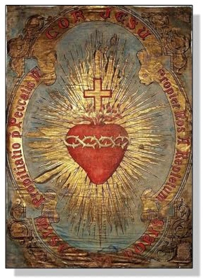 Baibexing Sacro Cuore Di Gesù Tela Pittura Maria Sacro Cuore Art Poster Stampa Immagine Di Arte Della Parete Per Soggiorno Home Decor A3 50X70Cm Senza Telaio