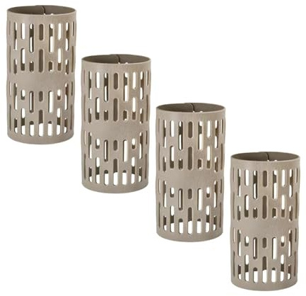 4 Pezzi Protezione per Tronco d'albero, Durevole Protezioni per Alberi, Protezione per Alberi in Plastica, Resistente Alle Intemperie Tree Protector, Protezione per Alberi Decespugliatore, Grigio