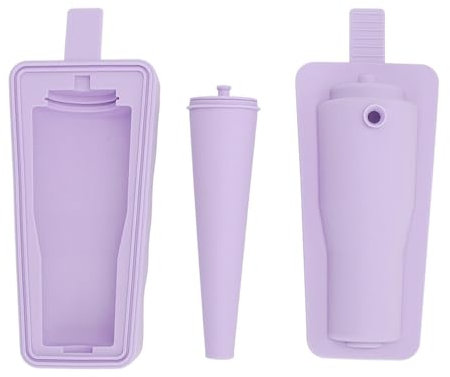 Ice Cube Tray, Integrated Multifunctional Ice Cube Tray, Silicone Whisky Cocktail Ice Maker (Purple)
