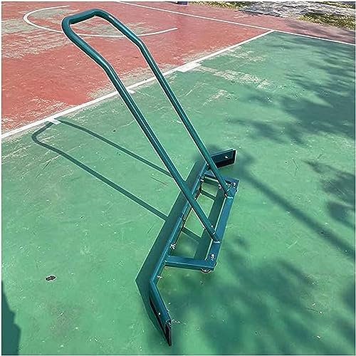 Spazzatrice per pioggia per esterni, scopa, attrezzatura per asciugatura rapida, per campi da tennis, rimozione dell'acqua in lega di alluminio per pavimenti duri, con manico lungo e navetta antipio