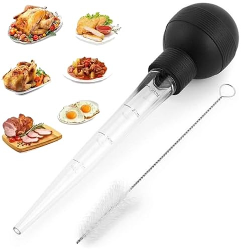 Turkey Baster, Baster for Cooking, Turkey Baster Large, Turkey Baster for Aquarium, Plastic Dropper Rubber Head, Turkey Baster for Cooking for Turkey Chicken Brisket Roasts