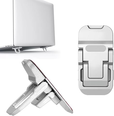 CENCERY Lot de 2 rehausseurs de clavier pour ordinateur portable, pieds de clavier, support de clavier double (argent)