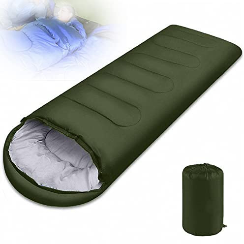 Schlafsack Winter,(1300g) Schlafsack Kleines Packmaß,3-4 Jahreszeiten Mumienschlafsack,Erwachsene Deckenschlafsack Ultraleicht Tragetasche für Camping, Reise, Festival, Outdoor und Indoor