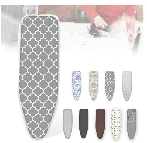 MMDXDLX Ironing Board Cover Table Top Iron Board Replacement Cover With Padding, Scorch Resistant, Heat Resistance(C,110x35cm(43x14in))