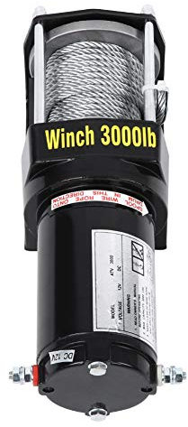 Kit de Télécommande à Fil Wi-FI 12 V de Récupération électrique de 3 000 LB pour Camion S ATV Remorque de Bateau de Remorquage, Performance Faisant de Votre Investissement Wi Le