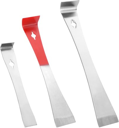 3 PCS Stainless Steel Pry Bar Set, Mini Pry Bar for Beekeeping, Hive Tool, Frame Lifter and Scraper, Premium Bee Hive Hand Tool for Efficient Beekeeping