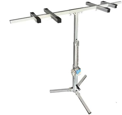 Telescopic Drywall Hoist Panel Lifter Foldable Construction Tool for Carpentry Mobile Ceiling Jack with Adjustable Height (1.2m) Heavy-Duty Panel Support Bracket