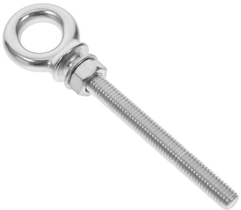 ABOOFAN Stainless Steel Lifting Eye Bolts M8x80mm Nuts Ring Hook Bolt Screw for Heavy Duty Lifting and Securing Applications, Corrosion Resistant Eye Screws for Industrial Use