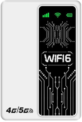Router WiFi portatile da viaggio, mini hotspot WiFi ad alta velocità 4G/5G LTE 300 Mbps con inserto SIM card supporto 10 collegati contemporaneamente, on-the-go
