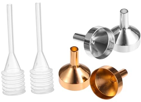 ABOOFAN 12pièces Mini-entonoirs Lot Mini-pipette pour Remplissage de Bouteilles et Récipients de Liquides Entonnoirs pour Transvasement de Parfums