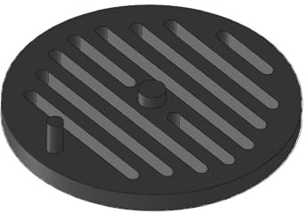 Kaminrost/Ascherost Rund Ø 215 x 15 mm passend für Haas+Sohn ** Kaminöfen inkl. Modellübersicht - Ascherost Kamin aus massivem Stahl - Feuerrost feuerfest & hitzebeständig