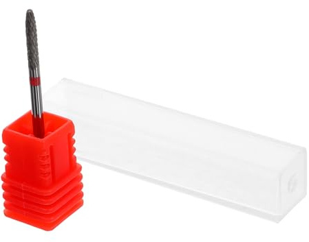 Zerodeko Forets pour Clous en Acier Tungstène Rouge, Accessoires de Manucure Faciles à Utiliser Finition Polie, Soin des Ongles à Domicile