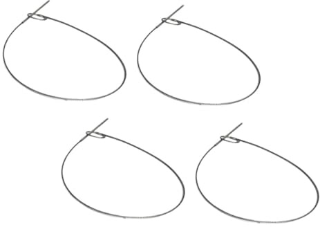 DOITOOL Brochetas de Acero Inoxidable Flexibles y Plegables para Barbacoa Pack de 4 Unidades de 285 CM Palillos Reutilizables para Asar Carne Pollo y Aperitivos Camping y Parrilla