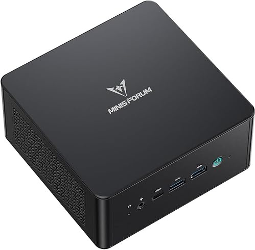 MINIS FORUM Mini PC UM890 Pro, Processeur AMD Ryzen 9 8945HS, 8C/16T jusqu'à 5,2 GHz, AMD Radeon 780M, DDR5 32 Go, 512 Go SSD, HDMI/DP/USB 4 × 2/RJ45 2,5G × 2, Oculink, Wi-Fi6E, BT5.2, USB 3.2 × 4