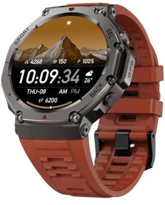 Cavinoo Gps Sports Smartwatch, Cavinoo Gps Smartwatch, Bluetooth Calling 5atm Waterproof, Dual-Frequencygps, 170+ Sport Modes & 5atm Waterproof Grade, Watch Faces for Men/Women Running Cycling (B)