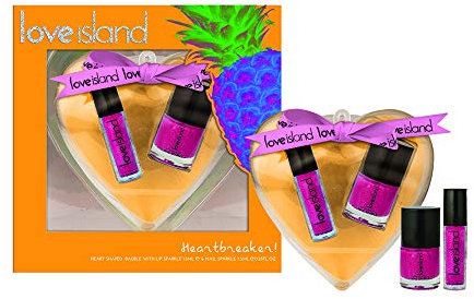 Love Island Bauble Set- Lip Gloss, 7.5ml Nail Varnish - Turquoise Amber
