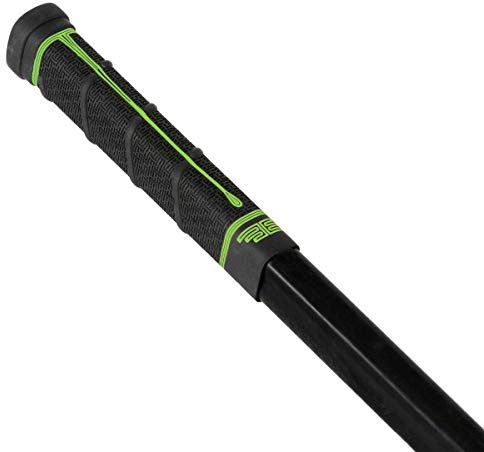 Buttendz Future Ersatz-Hockeygriff aus Gummi, Step-Down-Knauf, zweistufiger Spielerknauf mit Drehwirbel, passend für alle Schlägergrößen für hervorragende Kontrolle und Puck-Gefühl (schwarz, grüner