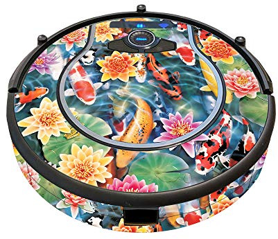 MightySkins Skin Compatible with Shark Ion Robot 750 Vacuum Minimal Coverage - Koi Pond | Protective, Durable, and Unique Vinyl wrap Cover | Easy to Apply, Remove, and Change Styles | Made in The USA