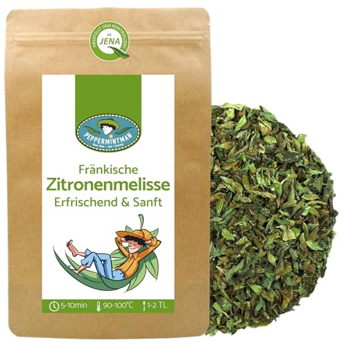 Frankisk citronmeliss - Kraftigt aromatiskt örtte tillverkat i Tyskland - i hela blad - törstsläckare med citronnot (60 g)