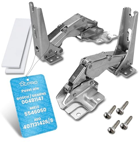 DL-pro Dörrgångjärn - passar till Bosch Siemens, Neff Constructa, Balay, 481147, för Miele, 5546050, för AEG Electrolux, 407131425/8