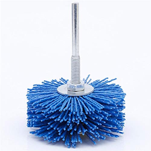 QSCTYG Brosse Metallique pour Perceuse 4 Morceaux de perceuse à Bois Une Brosse de Polissage en Nylon de Nylon de Roue Abrasive 881 (Color : Blue)