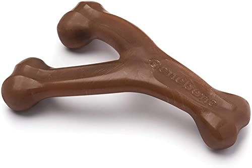 jiande Durable Wishbone Dog Chew Toy for Aggressive Chewers, Real Chicken, Medium, Dog Chew Toys, Suitable for Powerful Chewable Tablets, Brown