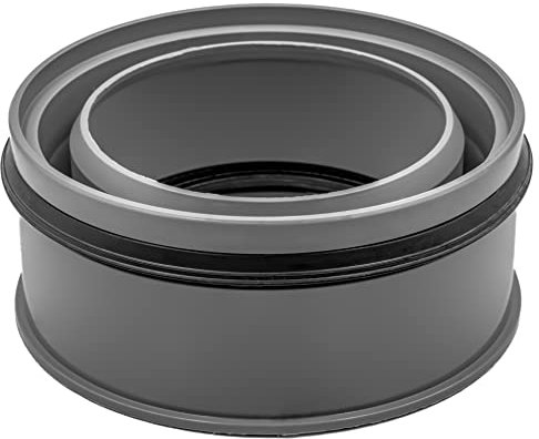 Innen-Reduzierstück DN 160 auf 110 konzentrisch, muffenlos, aus PP, für HT- & KG-Rohr – Kurzadapter, senkrecht & waagerecht