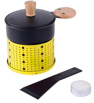 Corlidea Squeegee Squeegees, Mini Set of Cheese Raclette Pans, Mini Raclette Frying Pans Set Non-Stick for Melted Cheese Fried Egg