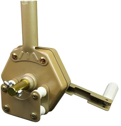 KOZWAY Dispositif d'enroulement Manuel, Outil de Levage de Film de Serre, Filet d'ombrage, Store Enrouleur de Film latéral agricole (Color : 1 UK, Size : Gold)