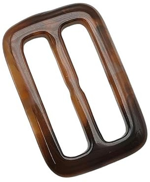 SQMSK Interior 25-60mm 20PCS Flor de Palo Negro Hebilla de cinturón de Resina Bufanda de Seda Anillo Clip Hebilla de Cintura Camiseta Clips de Corbata para Mujer Abrigo Hebilla de Esquina
