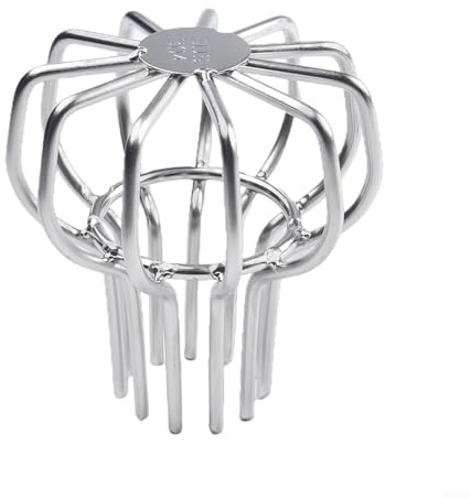 Metall-Dachrinnenschutz, erweiterbar, Fallrohr, Laubschutz, Filter, Aluminium, Abflussrohrabdeckung, Dachrinnenschutz, Dachrinnensieb für Moosblätter (50 mm)