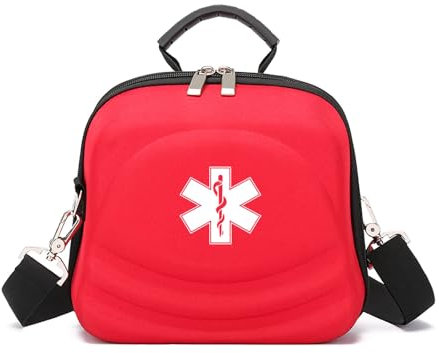3DTengkit Kit di pronto soccorso vuoto,borsa di pronto soccorso di emergenza sul posto di lavoro/casa,piccola borsa medica compatta riutilizzabile per campeggio all'aperto,escursionismo,auto(rosso)